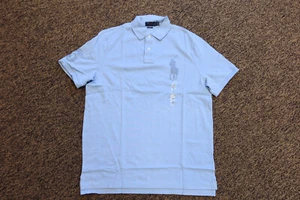 New Polo Ralph Lauren Men's Classic Fit BIG PONY Polo Shirt - Blue - MEDIUM - Picture 1 of 4