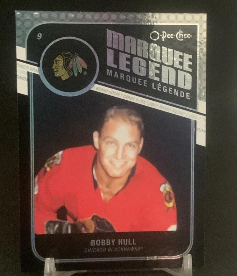 2011-12 O-Pee-Chee Marquee Legend Rainbow Foil Black 040 /100 Bobby Hull HOF - Image 1 of 2