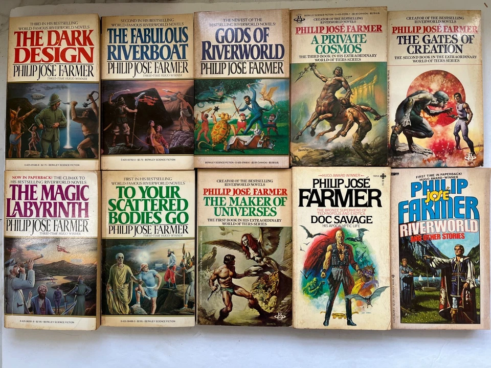 Philip Jose Farmer Riverworld Novels Doc Savage Books Select a Title - Image 1 of 4