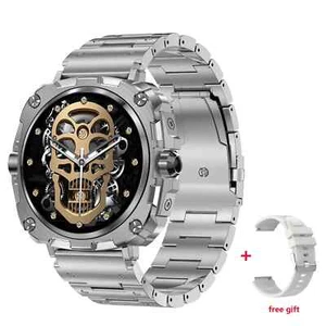 Military Luxury Smartwatch 1.43” AMOLED Bluetooth Waterproof Men Women Fitness - Picture 1 of 16