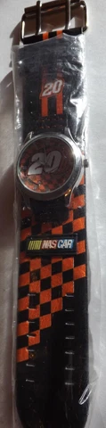 Tony Stewart # 20 Nascar  Wrist Watch " new " still in plastic sleeve Cover