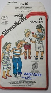 Simplicity 5908-Kid's Romper, Top, Pants Shorts SIZES 3,4,5 UNCUT Sewing Pattern - Picture 1 of 2
