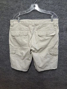 US POLO ASSN. Mens Size 36 Beige/Khaki 100% Cotton Cargo Shorts - Picture 1 of 10