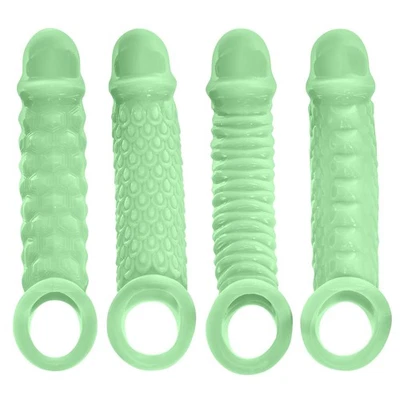 Hombres-Pene-Funda-Extensor-Erección-Amplificador-Potenciador-Manga-Circunferencia-Extensor-Juego Foto 1 de 4