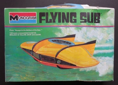 Flying Sub Voyage To The Bottom Of The Sea 1/60 Monogram Aurora Model Kit #6011 - Image 1 of 4