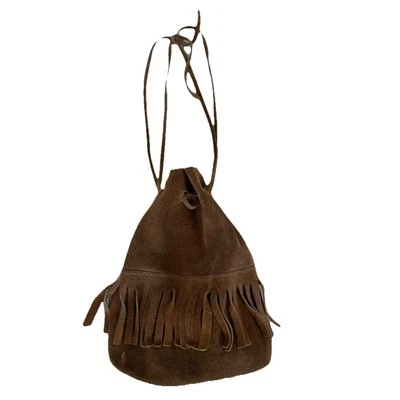 Bolsa de cuero de gamuza medieval vintage envejecida Foto 1 de 4