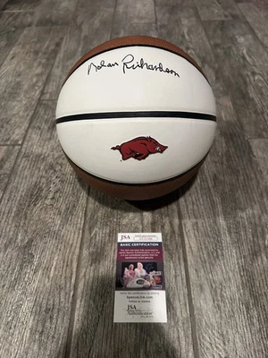 NOLAN RICHARDSON SIGNED ARKANSAS RAZORBACKS BASKETBALL COACH JSA COA AUTOGRAPHED - Image 1 of 3
