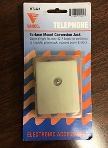 Conector de conversión de montaje en superficie para teléfono Vanco - Imagen 1 de 1