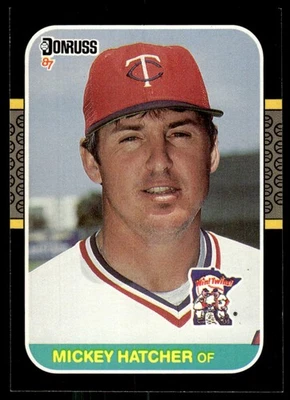 1987 Donruss Mickey Hatcher Minnesota Twins #491 - Image 1 of 2