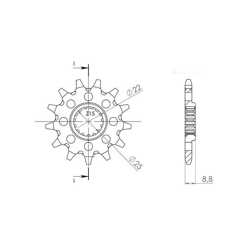Ktm Husaberg Pignone Supersprox 520 - 13 denti EGS EXC 125 250