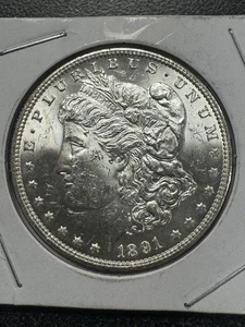 1891 Cc Morgan Dollar Bu - Picture 1 of 6