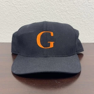 Vintage New Era Hat Cap Fitted Mens 7 1/2 Black Baseball G Made in USA 90s - Picture 1 of 9