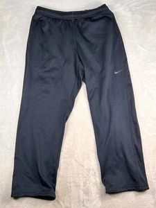 Nike Sweatpants Mens XL Black Therma Fit Fleece KO Knockout Straight 34x32 - Picture 1 of 10