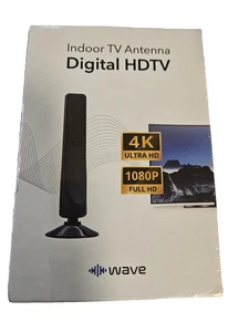 Wave Innenbereich TV-Antenne Digital HDTV 4K 1080P 120 Meilen Reichweite kein Abonnement neu - Bild 1 von 5