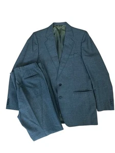 John Weitz Suit Mens 46R Gray 2 Button Two Piece Set Vintage Made In USA READ - Picture 1 of 10