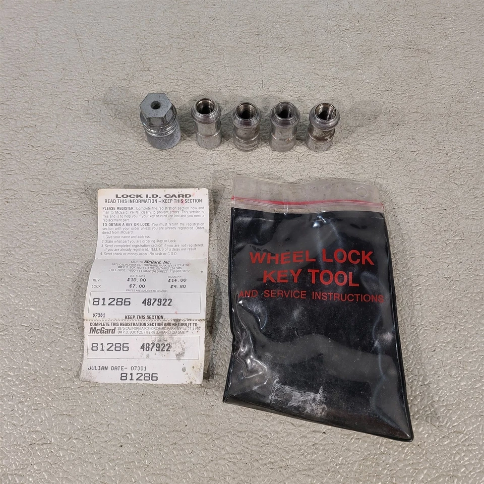 Juego de bloqueo de tuerca de rueda 99-04 Ford Mustang Aa7409 Foto 1 de 4