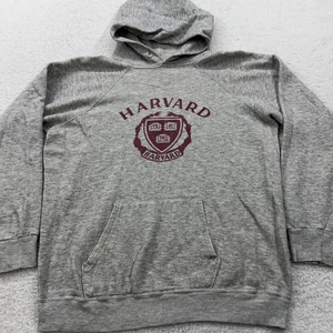 Vintage Champion Harvard University Hoodie Grau Pullover Sweatshirt Large - Bild 1 von 8