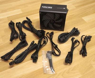 Corsair RMx • RM750x • ATX 3.1 •  Vollmodular 750W PC Netzteil • Recertified new - Bild 1 von 4