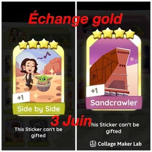 Mono_poly_Go⚡Fast SENDING⚡ Exchange Gold Set Star Wars Set 17&20 - Bild 1 von 16
