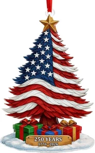 USA 250th Anniversary Ornament, 250th Anniversary USA Christmas Tre... - Bild 1 von 2