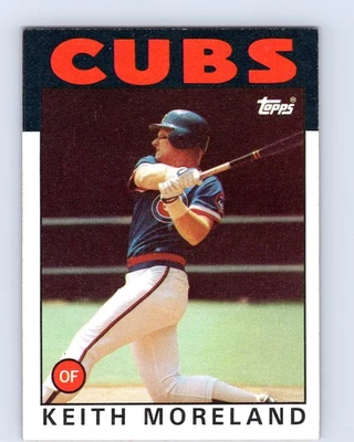 1986 Topps #266 Keith Moreland Chicago Cubs Baseball Card - Image 1 of 2