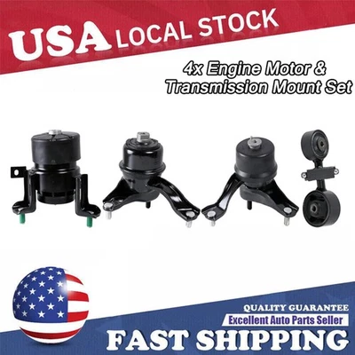 Engine Motor and Trans Mounts For Toyota Camry 2002 2003 2004 2005 2006 2.4L - Image 1 of 4