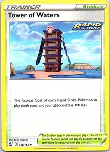 Tower of Waters Uncommon SWSH05: Battle Styles 138/163 NM - Picture 1 of 2