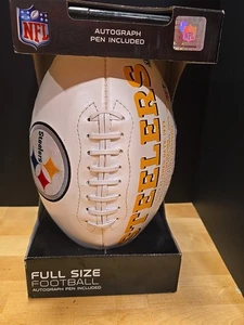 NFL PITTSBURGH STEELERS FULL SIZE FOOTBALL MIT AUTOGRAMMSTIFT - Bild 1 von 11