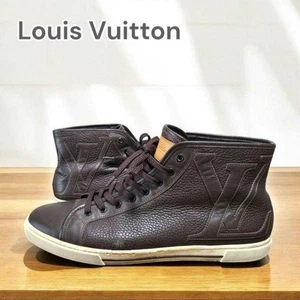 Louis Vuitton Men 8.5US High Cut Sneakers Brown - Picture 1 of 8