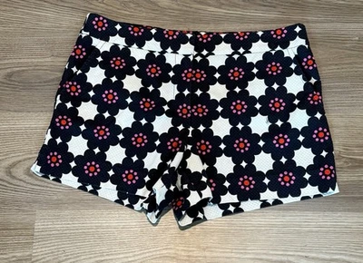 Pantalones Cortos Florales Trina Turk Corbin 2 Waffle Azul Marino Para Mujer Talla 8 $198 Vacaciones Foto 1 de 4