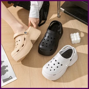 Grobe Plateau Clogs Schuhe für Frauen dicker Boden rutschfeste Strand Sandalen Frau - Bild 1 von 26
