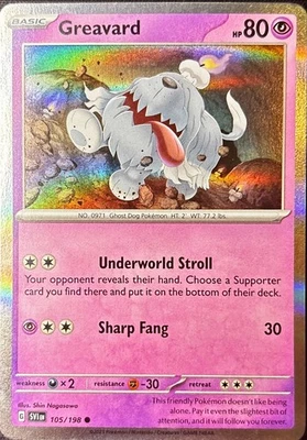 Greavard - (Mirage Holo) 105/198 Miscellaneous Cards & Products Holo - Image 1 of 2