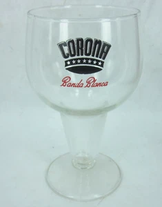 Vaso de cerveza vintage Cerveza Corona Banda Blanca taza rara PUERTO RICO AÑOS 60 6 3/8 - Imagen 1 de 3