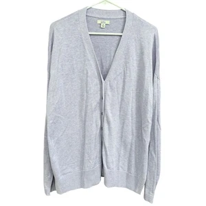 Suéter cárdigan Croft & Barrow para mujer XL púrpura mezcla de algodón prendas de punto - Imagen 1 de 8