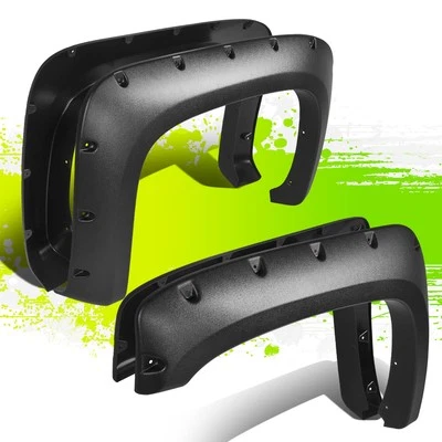 PARA 07-14 CHEVY SILVERADO 97.6"78.7"78" GUARDABARROS BROTES/DELANTERO Y TRASERO Foto 1 de 4