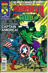 CAPTAIN AMERICA #110~MIGHTY WORLD MARVEL #13 UK~SIGNED STERANKO~SINNOTT~TRIMPE - Picture 1 of 12