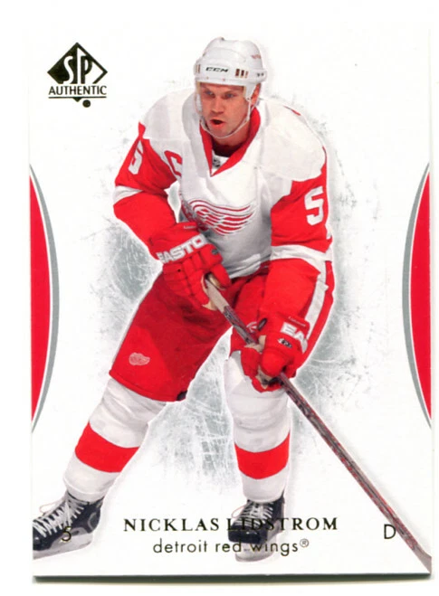 2007-08 SP Authentic Nicklas Lidstrom Card #98 Detroit Red Wings - Image 1 of 1