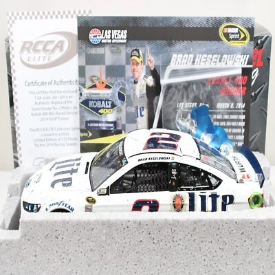 Brad Keselowski 2014 Elite #2 Las Vegas Win Miller Lite/125 Hecho ¡Mega Raro!! Foto 1 de 4