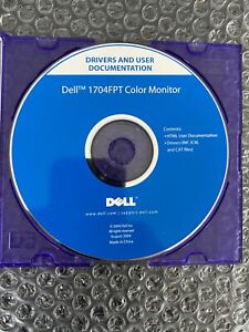 NEW-DELL Drivers & DOCUMENTATION PC CD-ROM FOR MODEL #  E1704FPT COLOR MONITOR