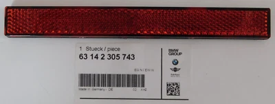 1 NUEVO Reflector Rojo Genuino BMW R1200 K1300 R1250 GT GS LT 1999-2023 63142305743 Foto 1 de 3