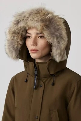 NEW Canada Goose Trillium Parka HD Fusion, Size XS, Military Green, Warm, Winter - Image 1 of 4