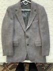 Vintage Levi's Menswear Wool Tweed Blazer Coat Mens Gray Two Button 38R