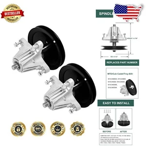 Komplette 2er-Pack Rasenmäher Spindelbaugruppe - passt mehreren Cub Cadet Modellen - Bild 1 von 9