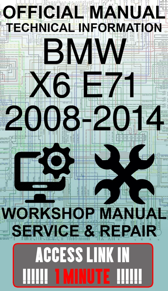 MANUALE OFFICINA UFFICIALE GUIDA ASSISTENZA E RIPARAZIONE PER BMW X6 E71 2008-2014