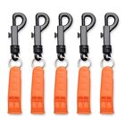 4Pcs Emergency Survival Mountaineering Hooks Safety Whistle  Camping