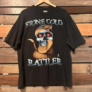 Vintage Stone Cold Steve Austin 1998 XL Shirt I Bite Back Rattler WWF Attitude - Picture 1 of 6
