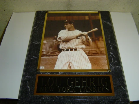 MLB Licensed New York Yankees Lou Gehrig Plaque Cover