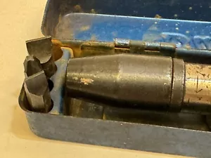 Vintage Impact Screw Driver Set Buffalo Tool w/ Embossed Metal Tool Box - Picture 1 of 13