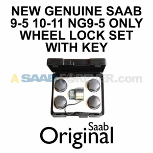 NEW GENUINE SAAB OEM WHEEL LOCK BOLT SET W/ KEY 9-5 10-11 GENUINE NG95 12823616 - Picture 1 of 3