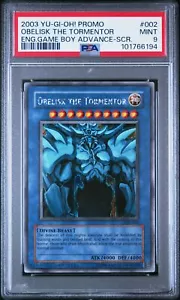 Yu-Gi-Oh! Obelisk The Tormentor Game Boy Advance Secret Rare Promo GBI-002 PSA 9 - Picture 1 of 2